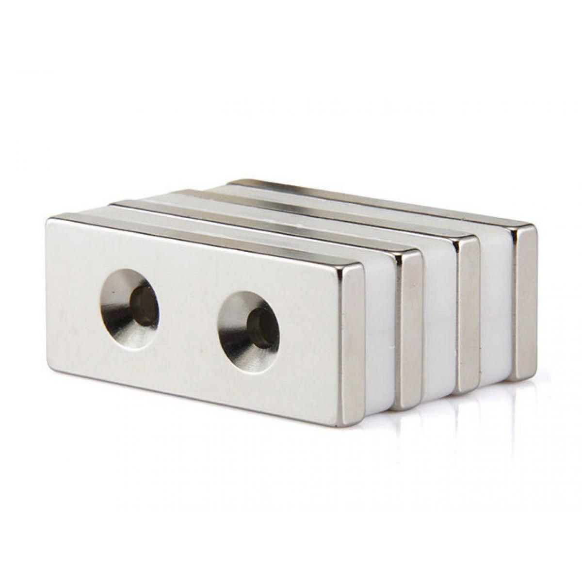 Neodym Magnete Mit Loch Bohrung Senkung Magnet Quader Quadermagnet Extra Stark E - Foto 10